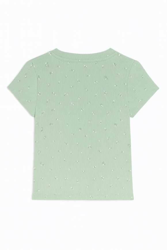 Sage Aop Rib T Shirt