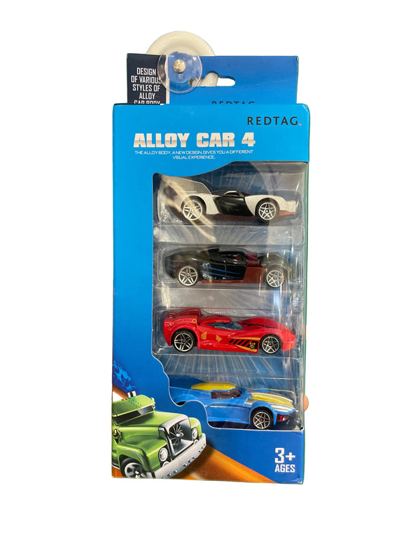 Assorted 4 Pc Die Cast Car Set