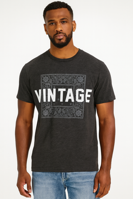 Graphic Tee Charcoal