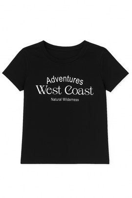 Black Graphic T Shirt - 0