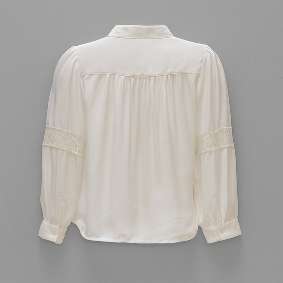 Ivory Lace Detailed Shirt