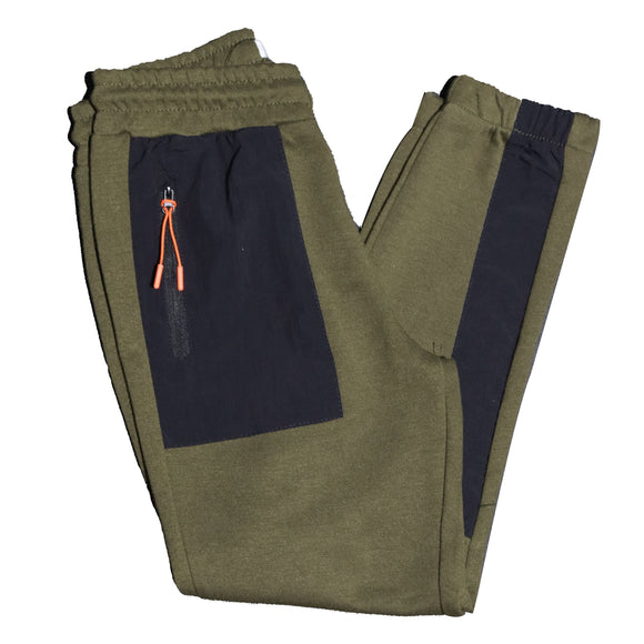 Green Knee Zip Active Pants