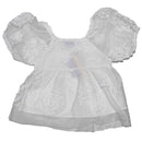 3D Floral With Lining White Blouse Nawao.com