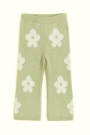 Green Floral Aop Knit 2 Pcs Knit Set Green-3