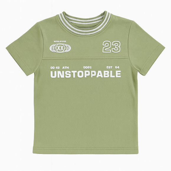 Assorted  Paneled Short Sleeve T Shirt