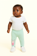 Sage Solid Leggings Green-1