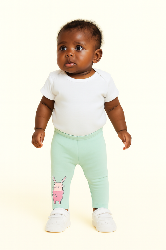 Sage Solid Leggings Green