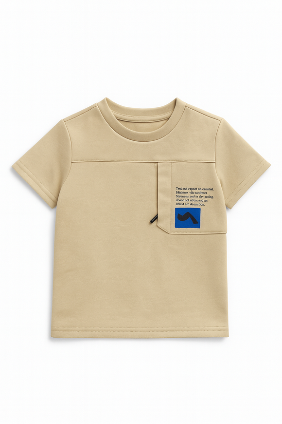 Beige Soft Feel Loose Fit T Shirt