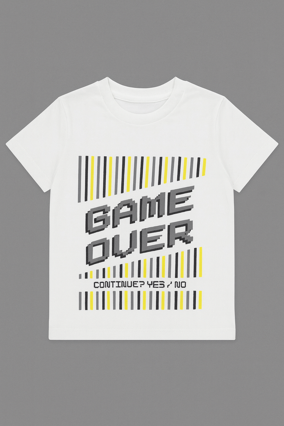 Boys Junior 2 Pcs Grey Shirt With T Shirt