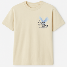 Beige Graphic Tee Beige - 0