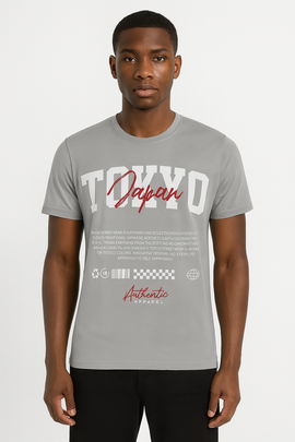 Mid Grey Graphic Tshirt