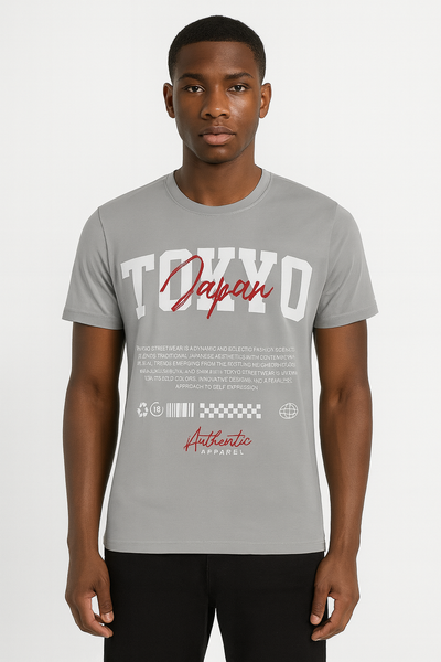 Mid Grey Graphic Tshirt