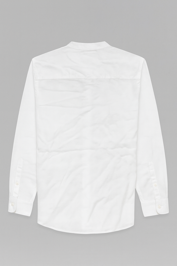 White Men Casual Shirt