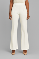 Single Pleat Wide Leg Trouser Ivory-1