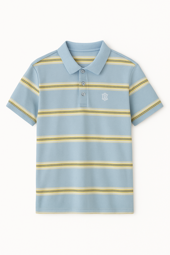 Feeder Stripe Pique Polo Assorted Small