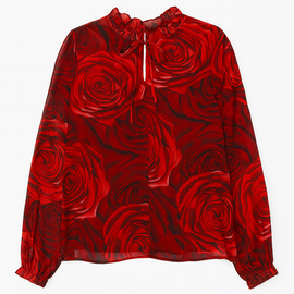 ROSE FLORAL BLOUSE ASSORTED - 0