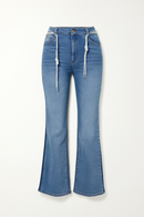 LIGHT BLUE CROPPED FLARED JEANS BLUE-2