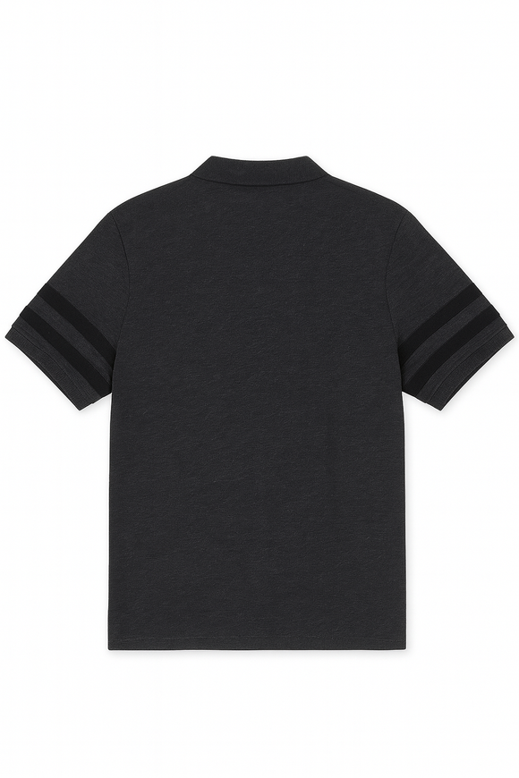 Badge Polo Shirt Charcoal