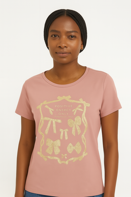 Charcoal Bear Foil T Shirt