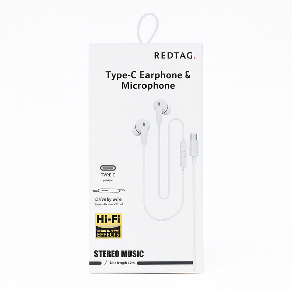 White Type C Wired Earphone