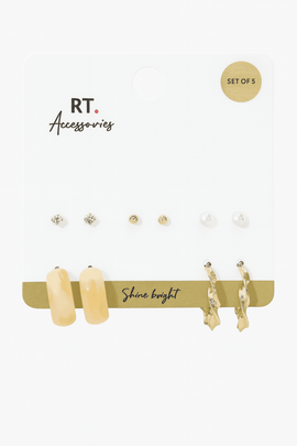 5 Pc Earring Set Nawao.com