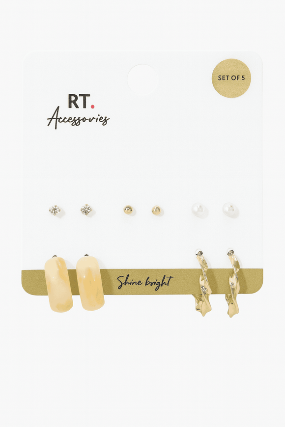 5 Pc Earring Set Nawao.com