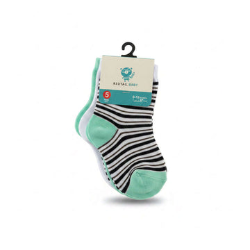 5 Pc Pk   Infant Boys Ankle Length Socks  Assorted 0 To 12 Months Nawao.com