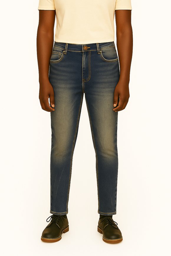 Indigo 5 Pocket Skinny Fit Jeans  Indigo