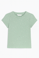 Sage Aop Rib T Shirt-2
