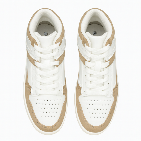 White Taupe Hightop