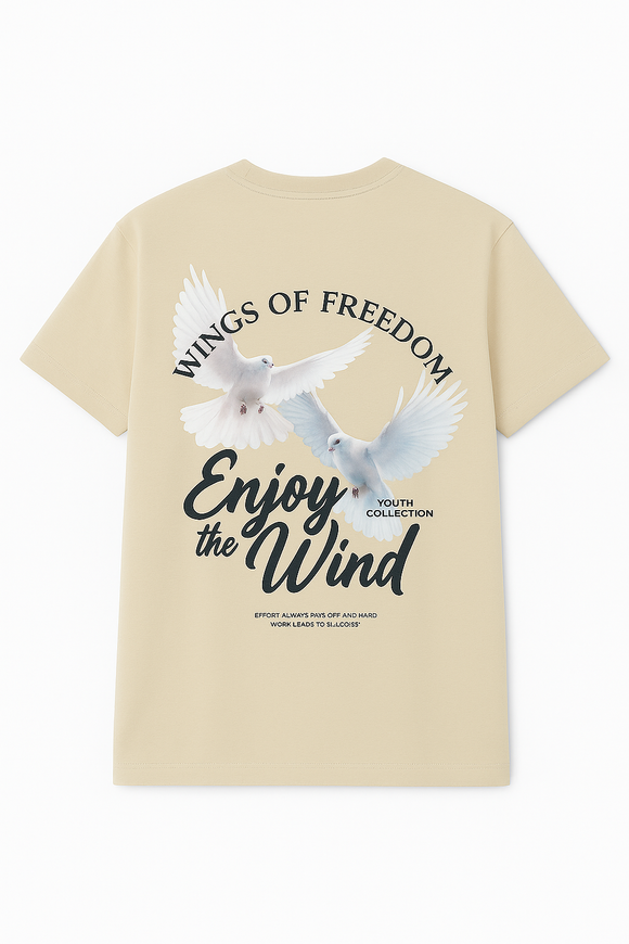 Beige Graphic Tee Beige