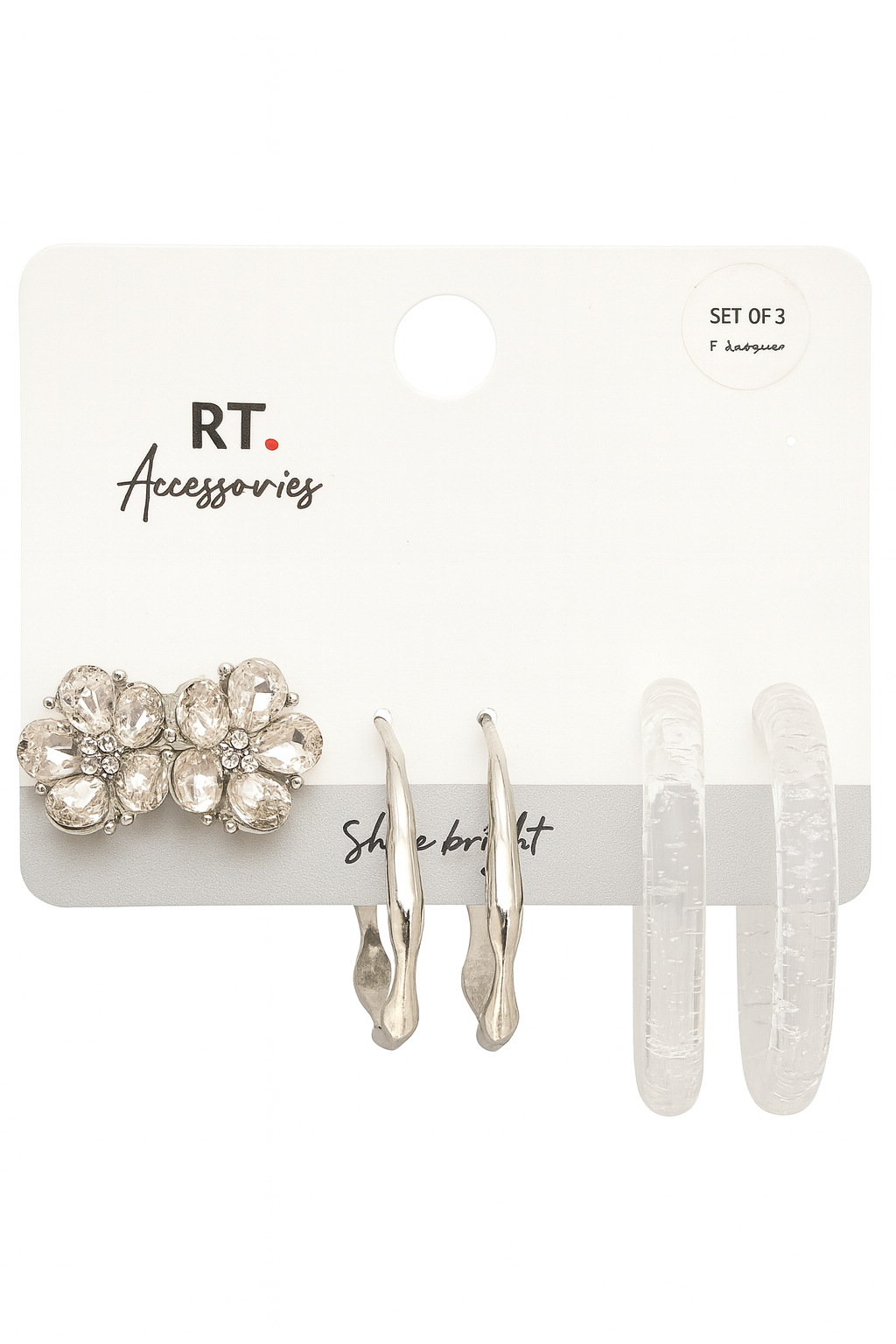 3 Pcs Earring Set