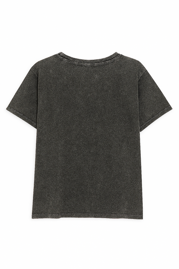 Acid Wash Hello Kitty Printed T Shirt