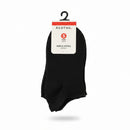 Pack Of 5  Senior Girls Low Ankle Socks With Scallop Welt Edge   Black-1