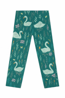 Olive All Over Print Leggings Green-2