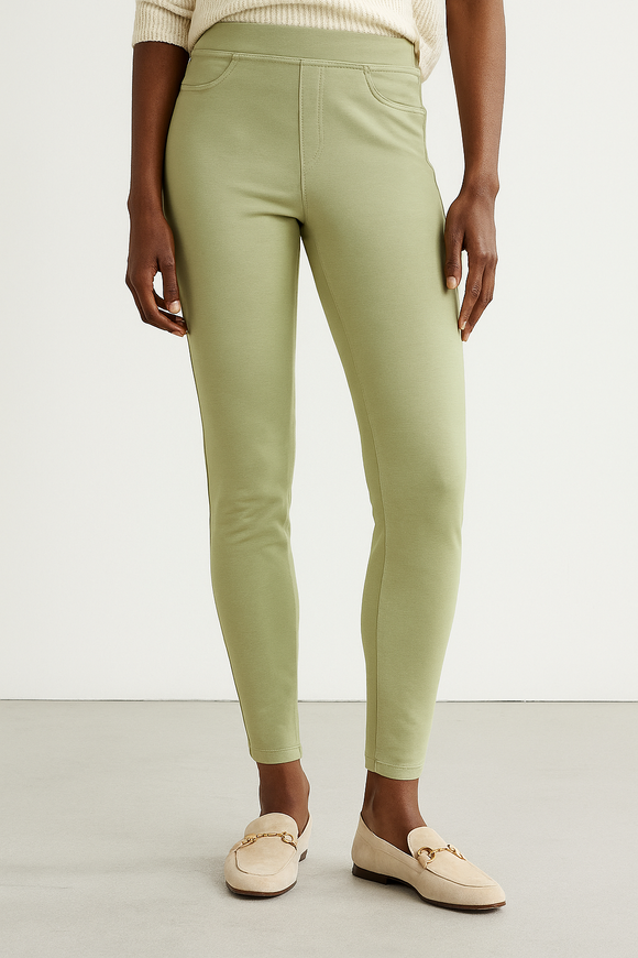 Olive Knit Jegging Dark