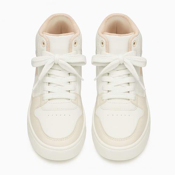 Pink Color Block High Top sneakers