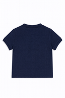 Navy Henley Polo-3