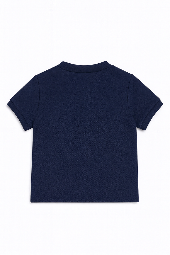 Navy Henley Polo