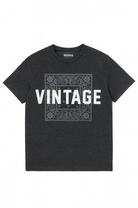 Graphic Tee Charcoal - 0