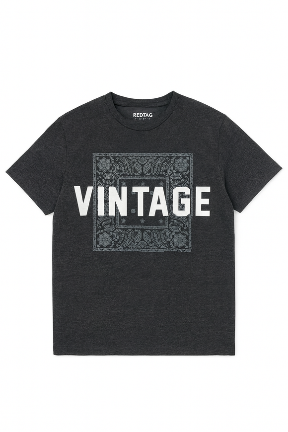 Graphic Tee Charcoal