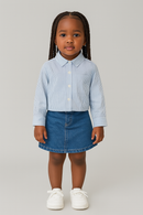 Blue Y D Stripes With Lurex Blouse Blue-1