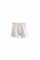 5Pc Pk  Junior Gilrs Solid White Basic Half Pant Assorted Nawao.com