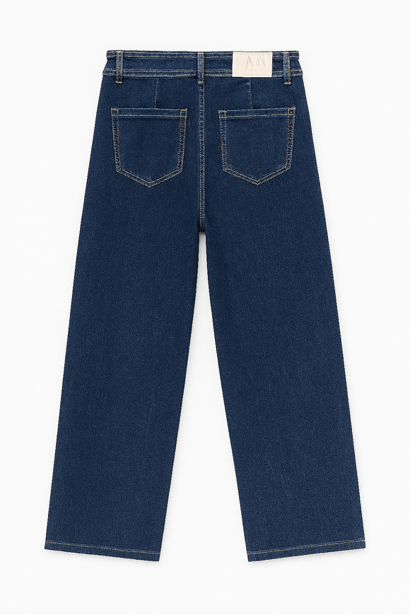 Dark Blue Marine Straight Jeans