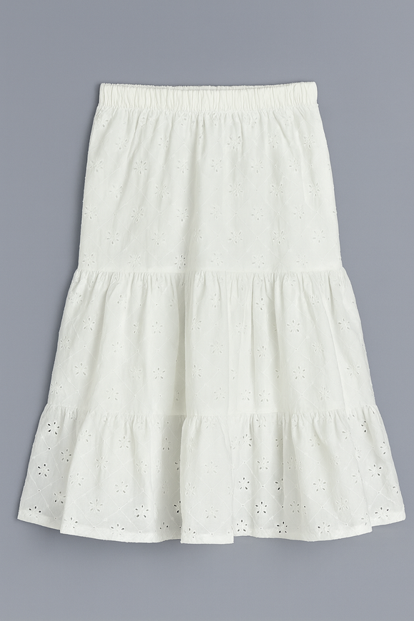 White Chiffly Skirts