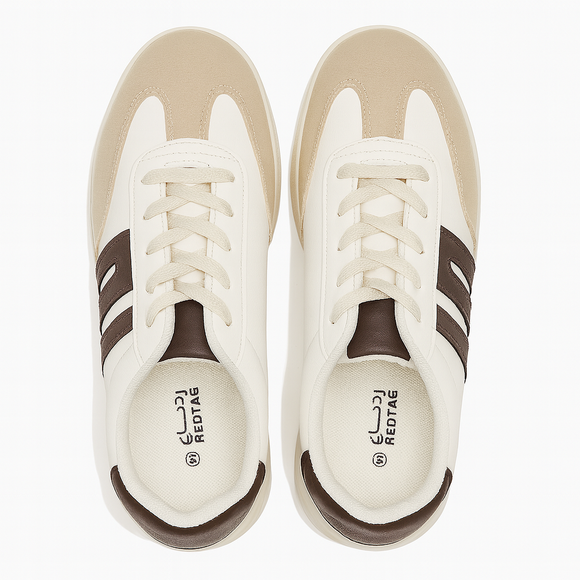 White Lace Up With Crepe Outsole