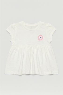 White All Over Print Blouse - 0