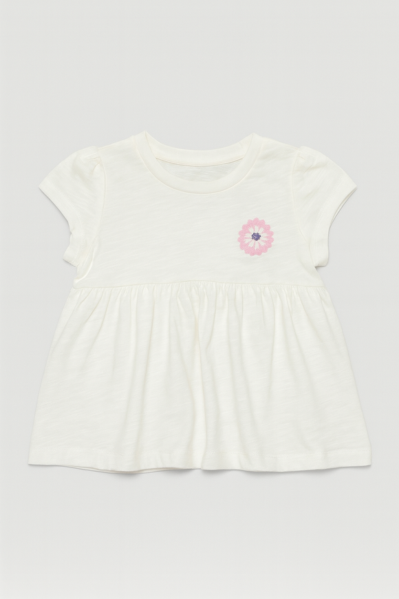 White All Over Print Blouse