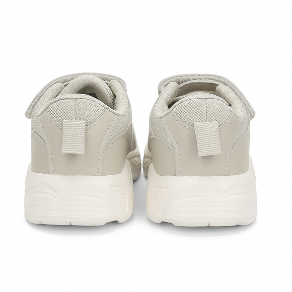 Beige Rubber Overlayed Chubky Sneakers