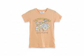 Orange  S/S Placement Print Pj Sets With Shorts  Orange